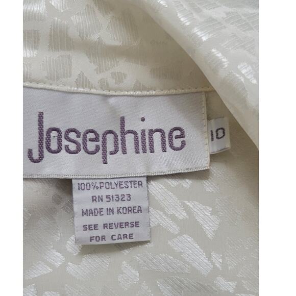 Vintage Josephine Blouse Womens Size 10 Dressy French Sleek Glamours Boho Top - Picture 5 of 8